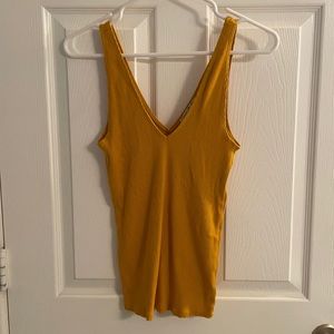 Express Mustard Yellow Tank Top